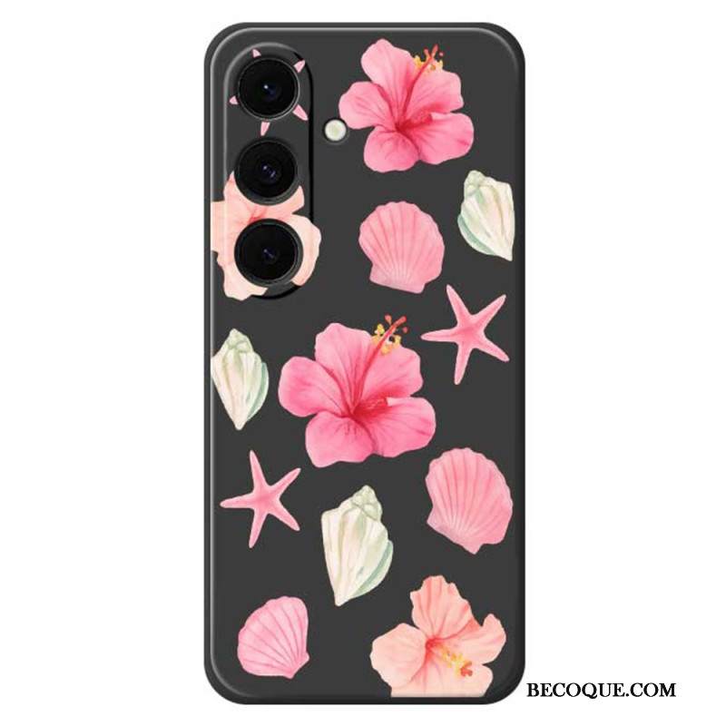 Kuori Samsung Galaxy S25 Fe Kukka- Ja Simpukkasilikoni