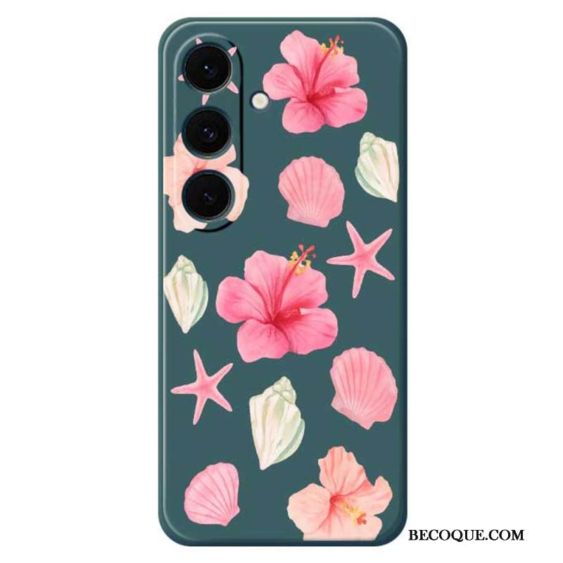 Kuori Samsung Galaxy S25 Fe Kukka- Ja Simpukkasilikoni