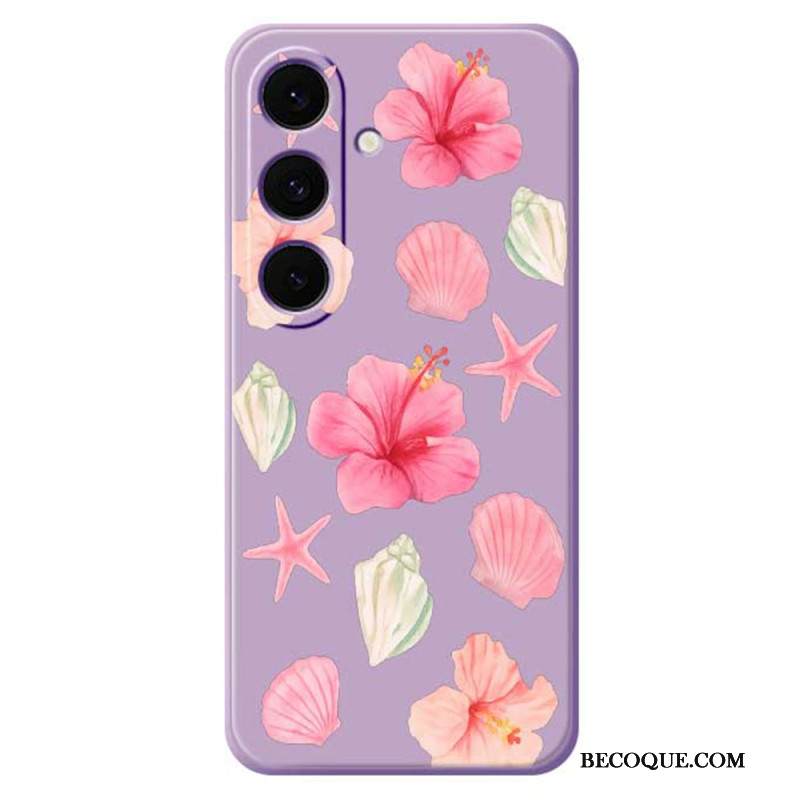 Kuori Samsung Galaxy S25 Fe Kukka- Ja Simpukkasilikoni