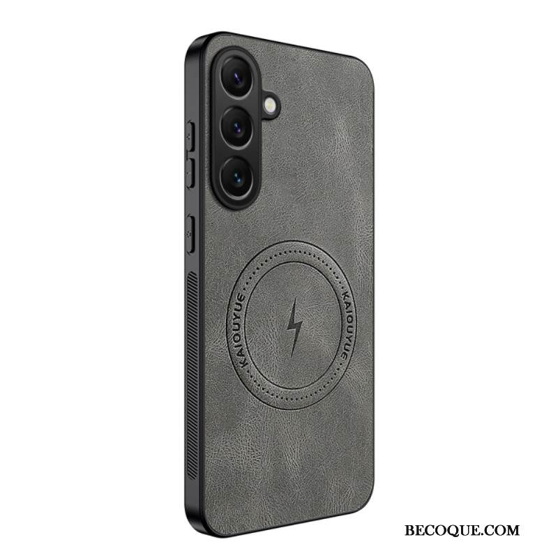 Kuori Samsung Galaxy S25 Fe Magsafe Nappa-nahkaefekti Suojakuori