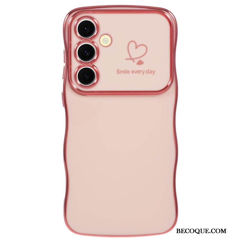 Kuori Samsung Galaxy S25 Plus 5g Sydän Ja Aaltoilevat Reunat