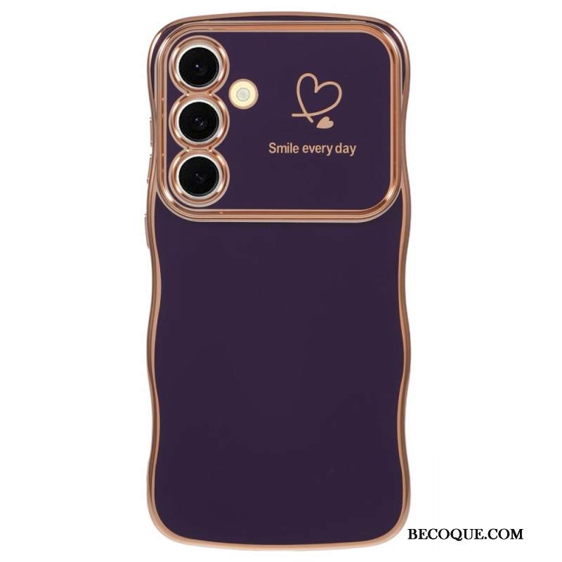 Kuori Samsung Galaxy S25 Plus 5g Sydän Ja Aaltoilevat Reunat