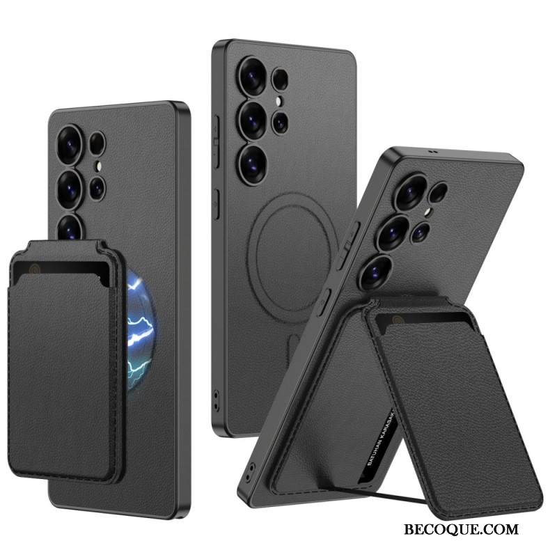 Kuori Samsung Galaxy S25 Ultra 5g Magsafe-yhteensopiva Korttikotelon Kanssa Suojakuori