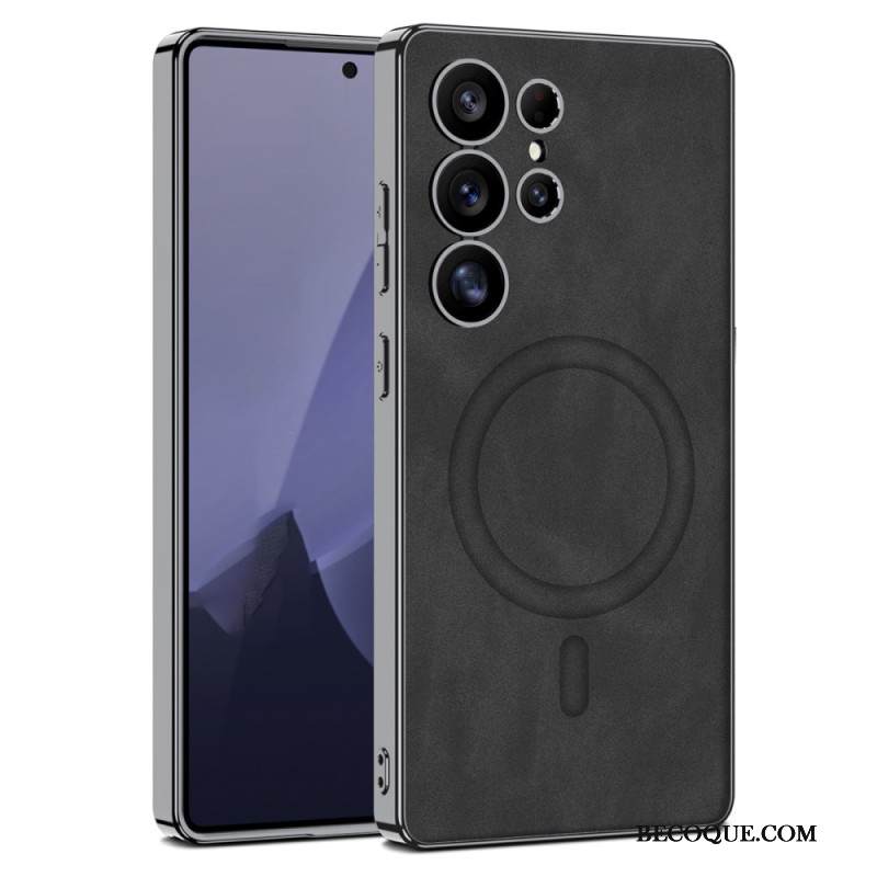 Kuori Samsung Galaxy S25 Ultra 5g Matta Keinonahka Yhteensopiva Magsafen Kanssa Suojakuori