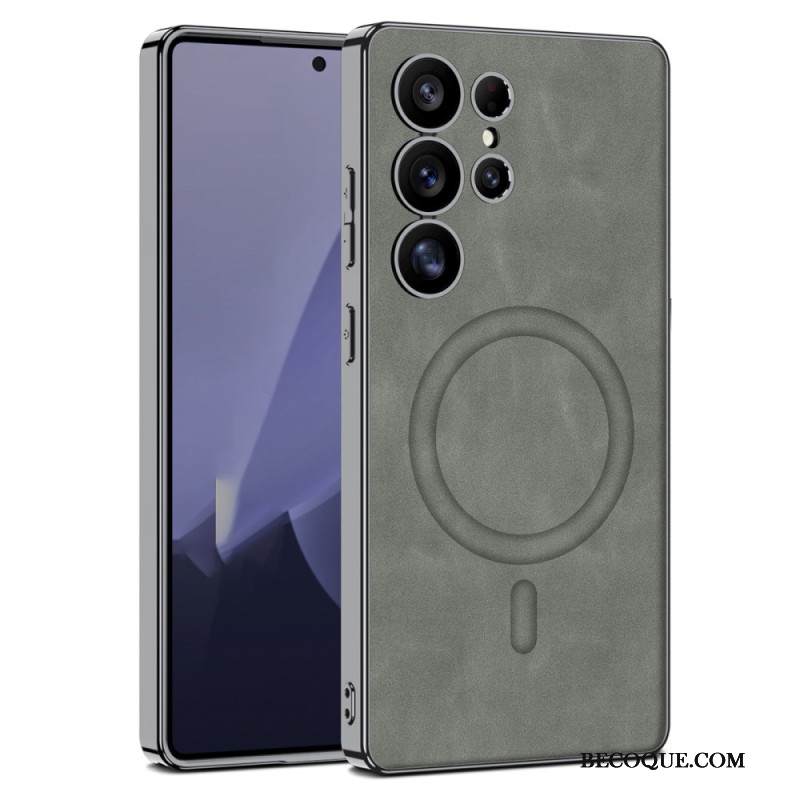 Kuori Samsung Galaxy S25 Ultra 5g Matta Keinonahka Yhteensopiva Magsafen Kanssa Suojakuori