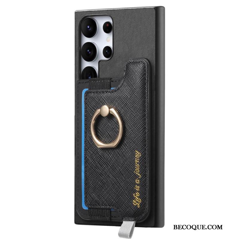 Kuori Samsung Galaxy S25 Ultra 5g Mokkanahkainen Irrotettava Korttikotelo Suojakuori