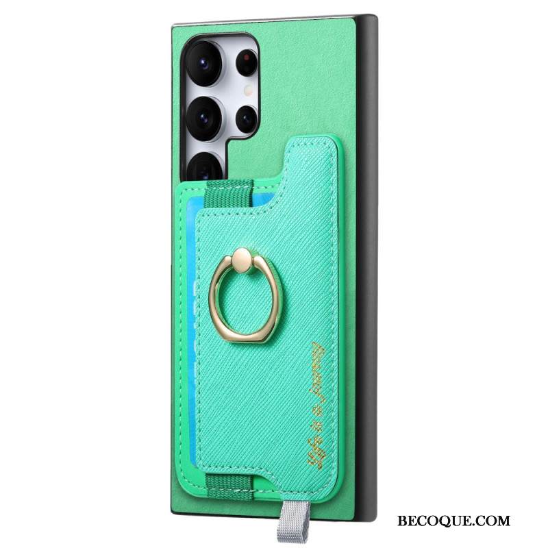 Kuori Samsung Galaxy S25 Ultra 5g Mokkanahkainen Irrotettava Korttikotelo Suojakuori