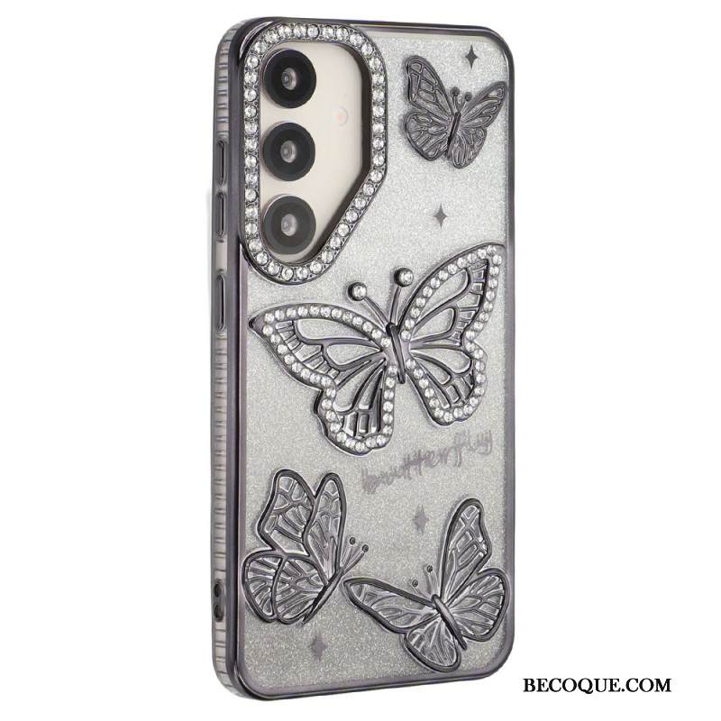 Kuori Samsung Galaxy S26 3d-perhosia Ja Strasseja