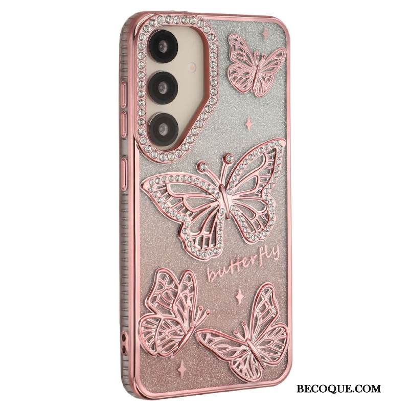 Kuori Samsung Galaxy S26 3d-perhosia Ja Strasseja