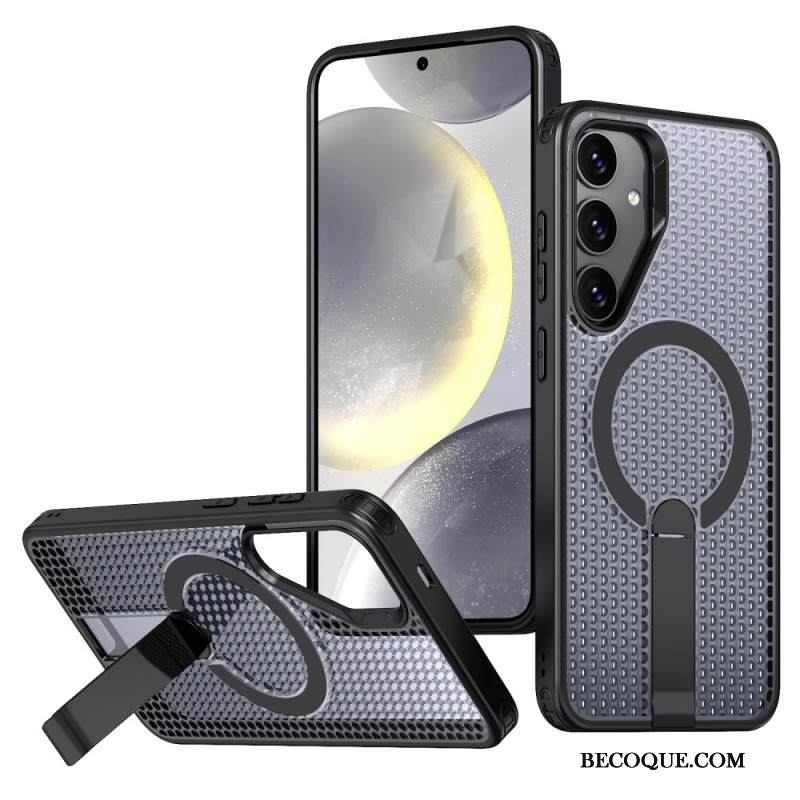 Kuori Samsung Galaxy S26 Magneettinen Jalusta Ja Ruudukkokuvioinen Jalusta