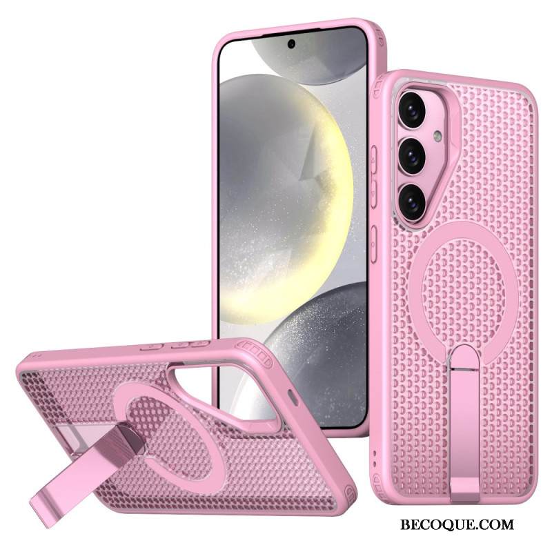 Kuori Samsung Galaxy S26 Magneettinen Jalusta Ja Ruudukkokuvioinen Jalusta