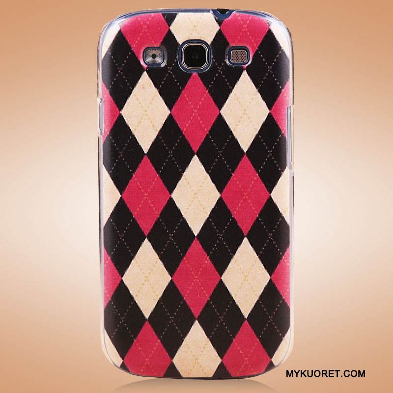 Kuori Samsung Galaxy S3 Monivärinen Pesty Suede Puhelimen Kuoret, Kotelo Samsung Galaxy S3 Maalaus Uusi