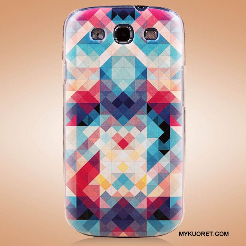 Kuori Samsung Galaxy S3 Monivärinen Pesty Suede Puhelimen Kuoret, Kotelo Samsung Galaxy S3 Maalaus Uusi