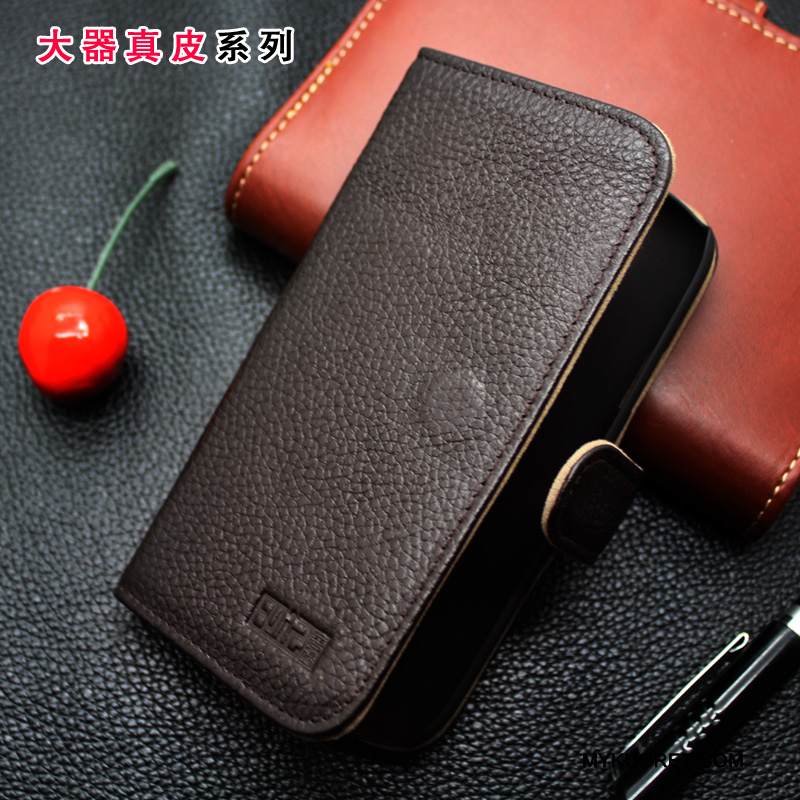 Kuori Samsung Galaxy S3 Nahka Kalvo Puhelimen Kuoret, Kotelo Samsung Galaxy S3 Suojaus Musta