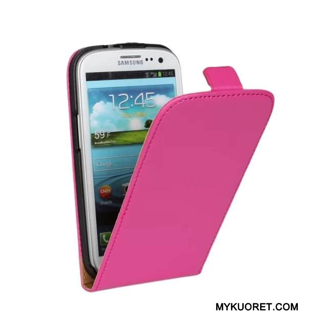 Kuori Samsung Galaxy S3 Nahka Keltainen Puhelimen Kuoret, Kotelo Samsung Galaxy S3 Kuoret