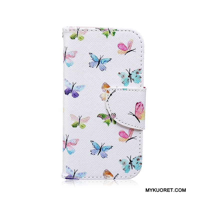 Kuori Samsung Galaxy S3 Nahka Valkoinen Puhelimen Kuoret, Kotelo Samsung Galaxy S3 Kuoret