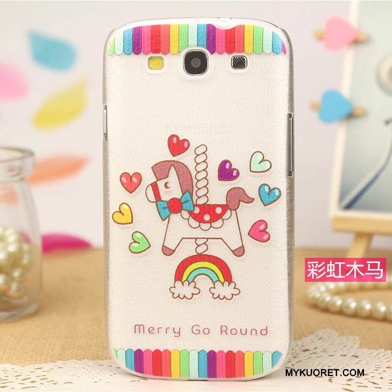 Kuori Samsung Galaxy S3 Sarjakuva Trendi Kukkakuvio, Kotelo Samsung Galaxy S3 Maalaus Puhelimen Kuoret Jauhe