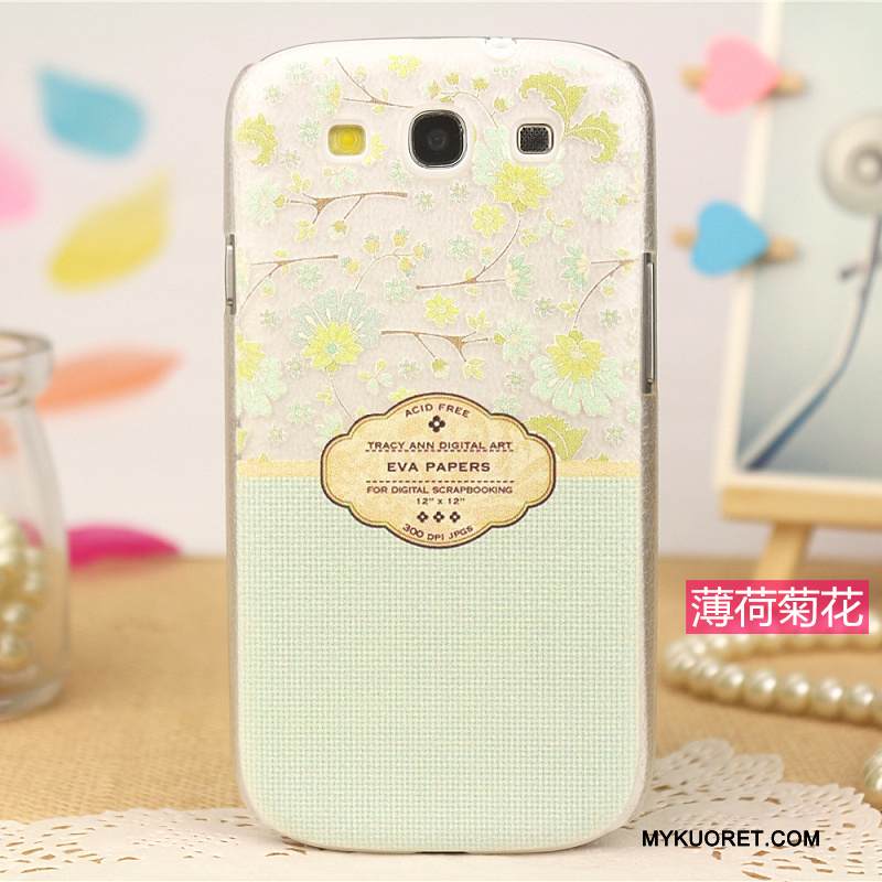 Kuori Samsung Galaxy S3 Sarjakuva Trendi Kukkakuvio, Kotelo Samsung Galaxy S3 Maalaus Puhelimen Kuoret Jauhe