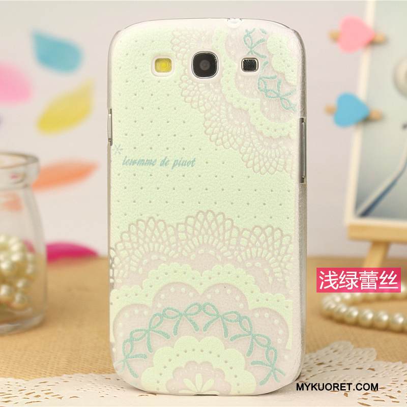 Kuori Samsung Galaxy S3 Sarjakuva Trendi Kukkakuvio, Kotelo Samsung Galaxy S3 Maalaus Puhelimen Kuoret Jauhe