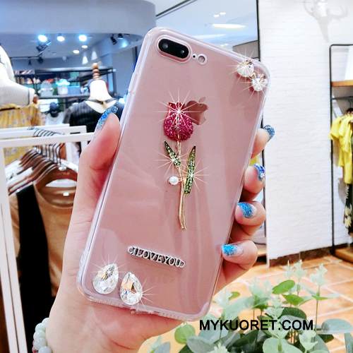 Kuori Samsung Galaxy S3 Silikoni Pinkki Kulta, Kotelo Samsung Galaxy S3 Strassi Ripustettavat Koristeet Puhelimen Kuoret