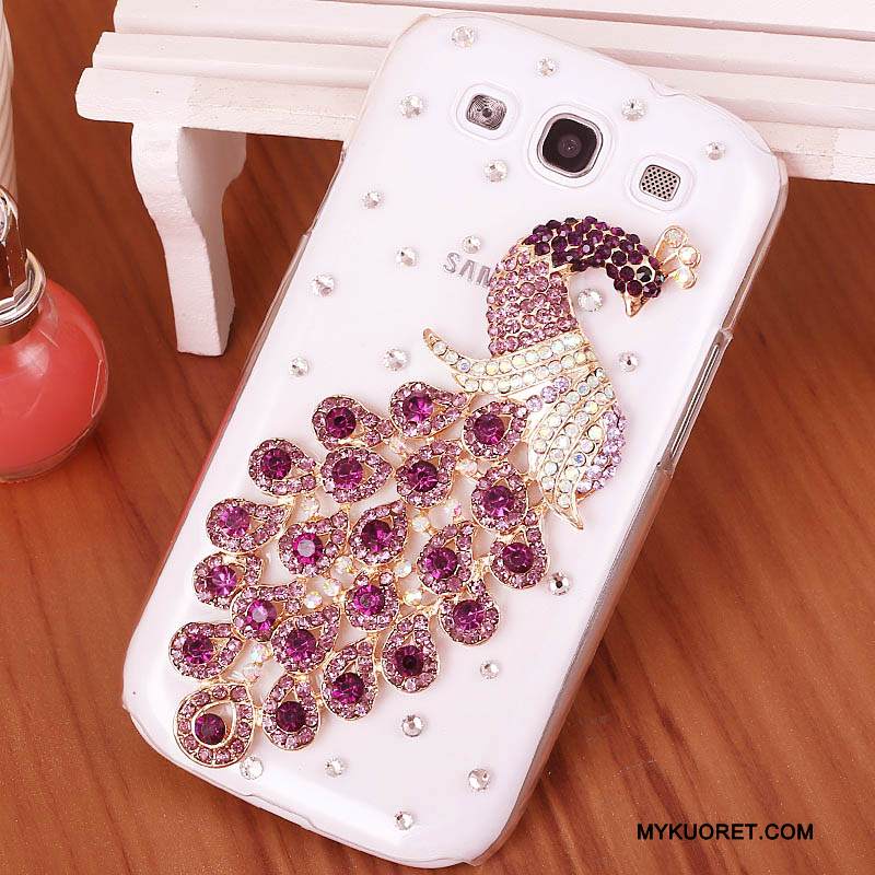Kuori Samsung Galaxy S3 Strassi Violetti Kova, Kotelo Samsung Galaxy S3 Suojaus Puhelimen Kuoret