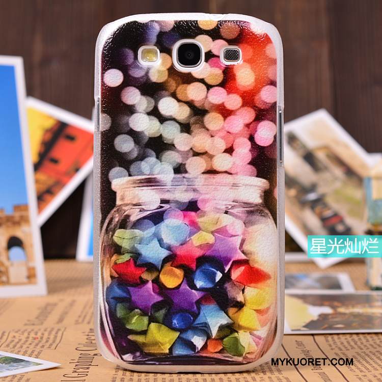 Kuori Samsung Galaxy S3 Suojaus Kukkakuvio Puhelimen Kuoret, Kotelo Samsung Galaxy S3 Nahka Keltainen Vaalean