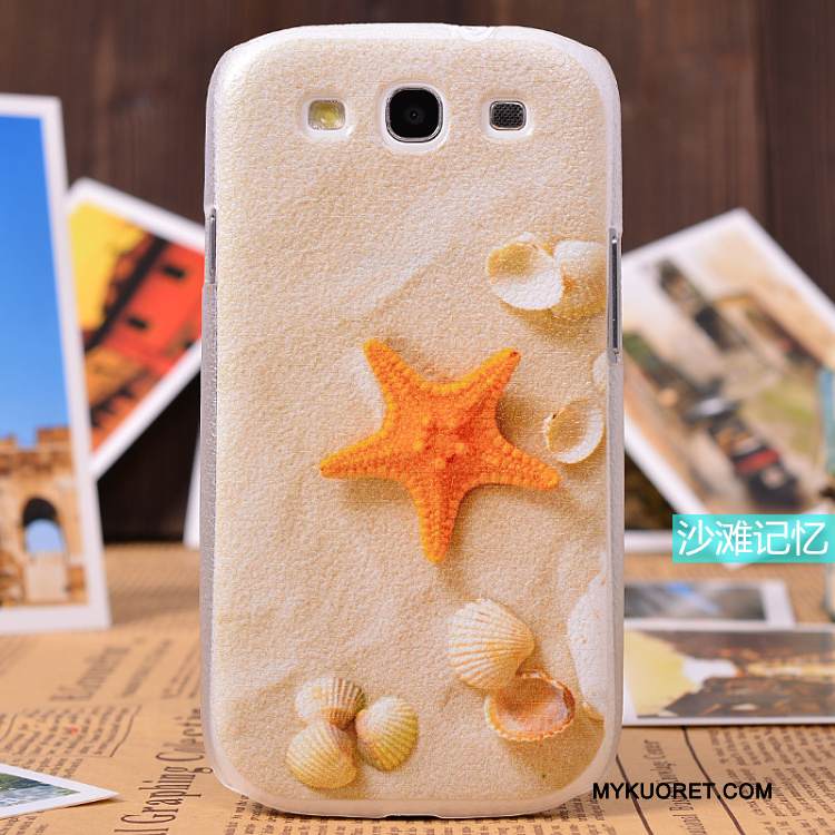 Kuori Samsung Galaxy S3 Suojaus Kukkakuvio Puhelimen Kuoret, Kotelo Samsung Galaxy S3 Nahka Keltainen Vaalean