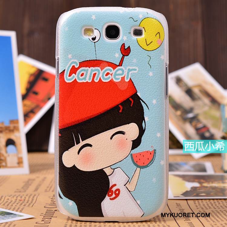 Kuori Samsung Galaxy S3 Suojaus Kukkakuvio Puhelimen Kuoret, Kotelo Samsung Galaxy S3 Nahka Keltainen Vaalean