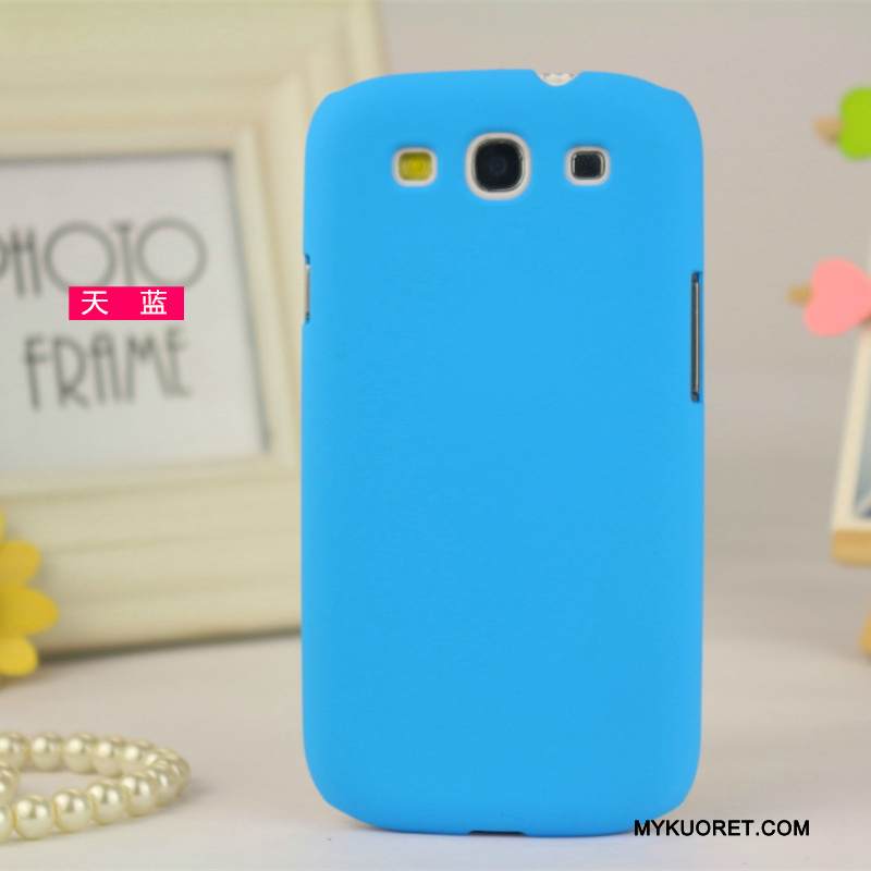 Kuori Samsung Galaxy S3 Suojaus Puhelimen Kuoret Punainen, Kotelo Samsung Galaxy S3 Pesty Suede Kevyt