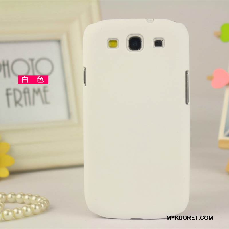 Kuori Samsung Galaxy S3 Suojaus Puhelimen Kuoret Punainen, Kotelo Samsung Galaxy S3 Pesty Suede Kevyt