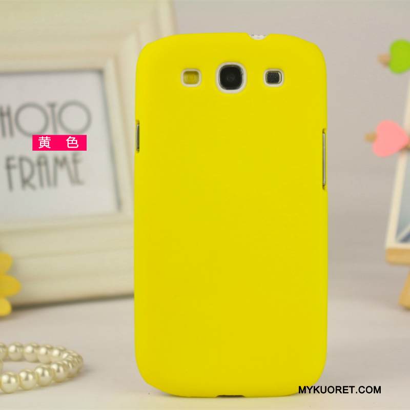 Kuori Samsung Galaxy S3 Suojaus Puhelimen Kuoret Punainen, Kotelo Samsung Galaxy S3 Pesty Suede Kevyt