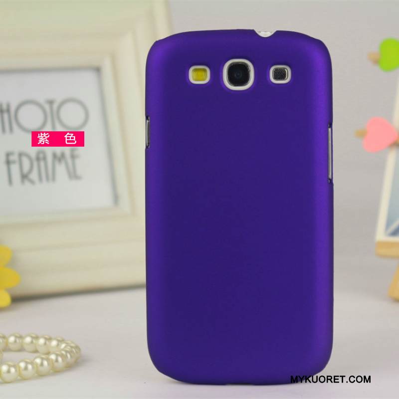 Kuori Samsung Galaxy S3 Suojaus Puhelimen Kuoret Punainen, Kotelo Samsung Galaxy S3 Pesty Suede Kevyt