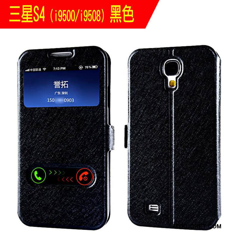 Kuori Samsung Galaxy S4 Kuoret Ultra Ohut, Kotelo Samsung Galaxy S4 Nahka Puhelimen Kuoret Kulta