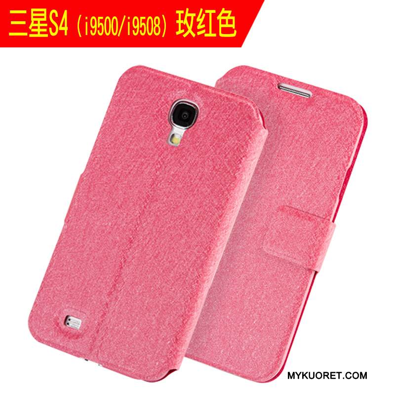 Kuori Samsung Galaxy S4 Kuoret Ultra Ohut, Kotelo Samsung Galaxy S4 Nahka Puhelimen Kuoret Kulta