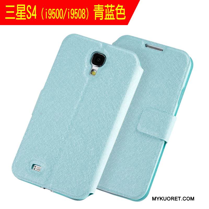 Kuori Samsung Galaxy S4 Kuoret Ultra Ohut, Kotelo Samsung Galaxy S4 Nahka Puhelimen Kuoret Kulta