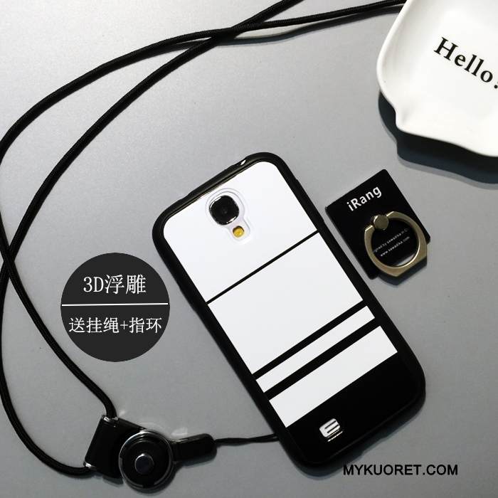 Kuori Samsung Galaxy S4 Laukut Puhelimen Kuoret Ihana, Kotelo Samsung Galaxy S4 Sarjakuva Valkoinen