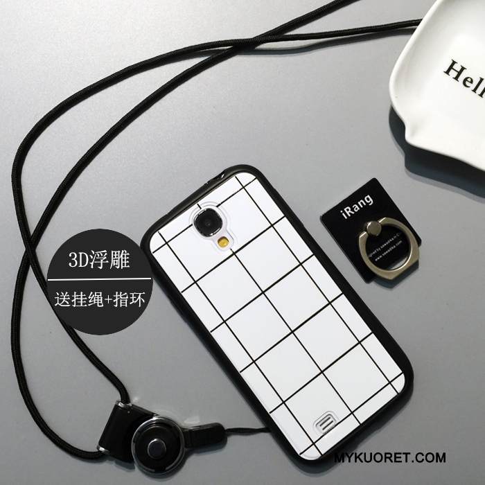Kuori Samsung Galaxy S4 Laukut Puhelimen Kuoret Ihana, Kotelo Samsung Galaxy S4 Sarjakuva Valkoinen