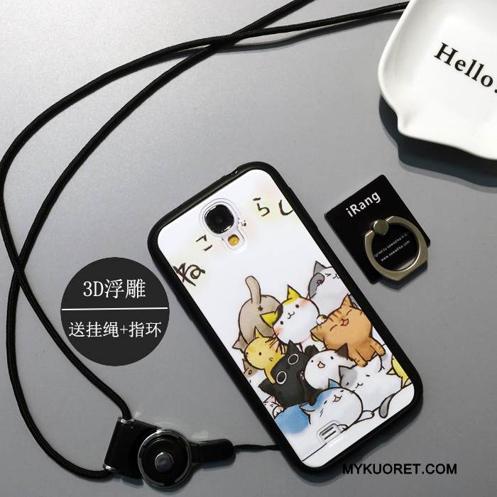 Kuori Samsung Galaxy S4 Laukut Puhelimen Kuoret Ihana, Kotelo Samsung Galaxy S4 Sarjakuva Valkoinen