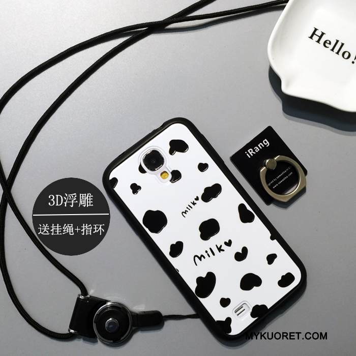 Kuori Samsung Galaxy S4 Laukut Puhelimen Kuoret Ihana, Kotelo Samsung Galaxy S4 Sarjakuva Valkoinen