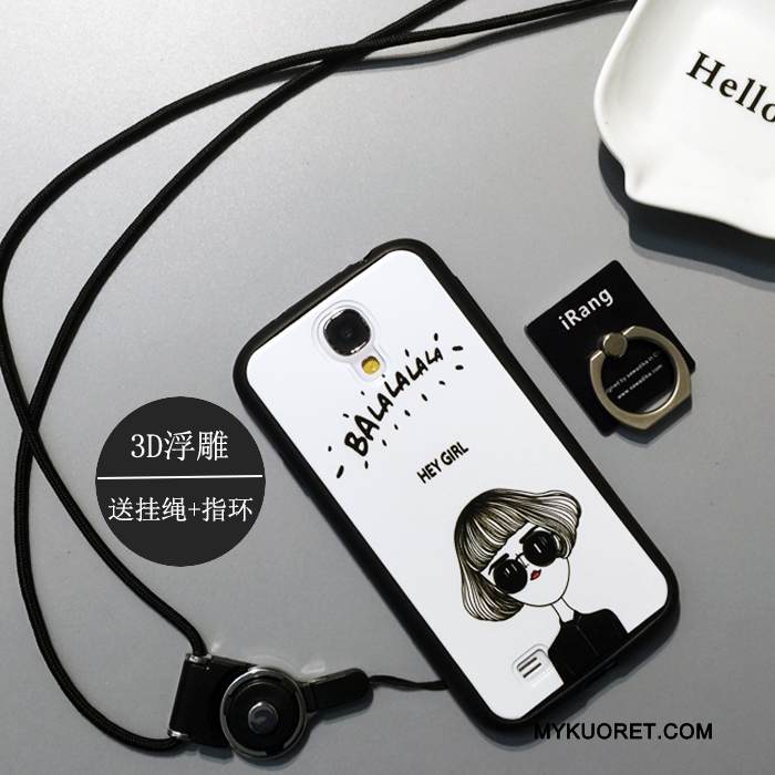 Kuori Samsung Galaxy S4 Laukut Puhelimen Kuoret Ihana, Kotelo Samsung Galaxy S4 Sarjakuva Valkoinen