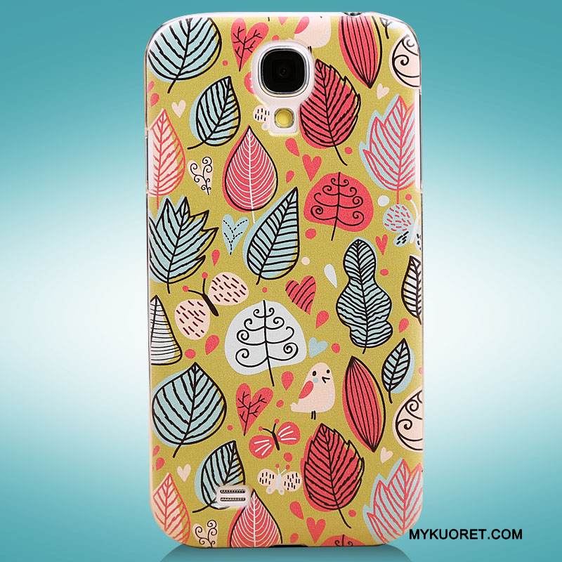 Kuori Samsung Galaxy S4 Maalaus Puhelimen Kuoret Keltainen, Kotelo Samsung Galaxy S4 Suojaus
