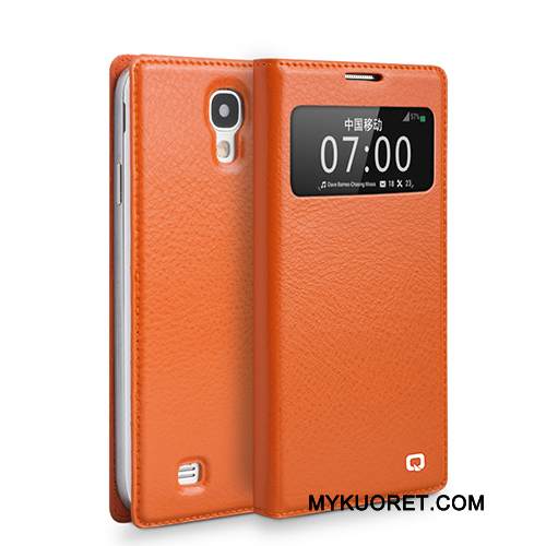 Kuori Samsung Galaxy S4 Nahka Avaa Ikkuna Puhelimen Kuoret, Kotelo Samsung Galaxy S4 Vihreä