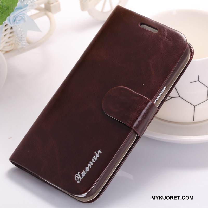 Kuori Samsung Galaxy S4 Nahka Puhelimen Kuoret Oranssi, Kotelo Samsung Galaxy S4 Kuoret