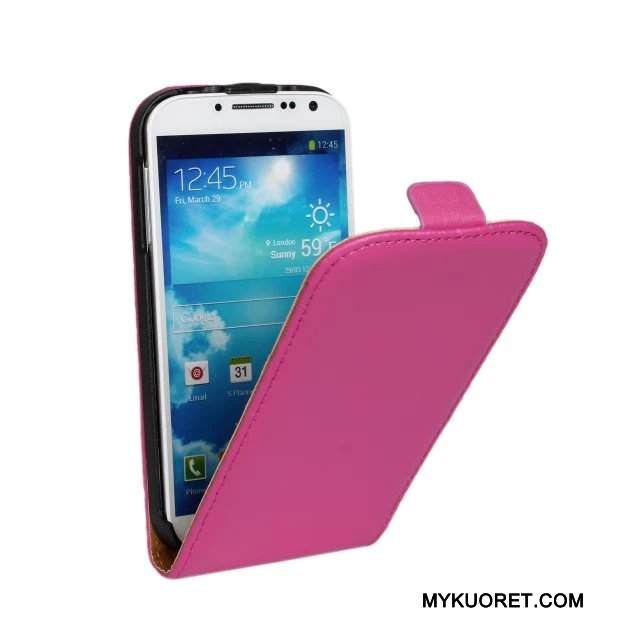 Kuori Samsung Galaxy S4 Nahka Vaaleansininen Puhelimen Kuoret, Kotelo Samsung Galaxy S4 Suojaus