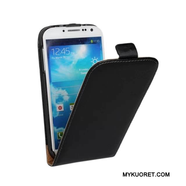 Kuori Samsung Galaxy S4 Nahka Vaaleansininen Puhelimen Kuoret, Kotelo Samsung Galaxy S4 Suojaus