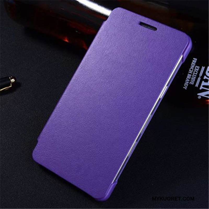 Kuori Samsung Galaxy S4 Nahka Violetti Puhelimen Kuoret, Kotelo Samsung Galaxy S4 Suojaus