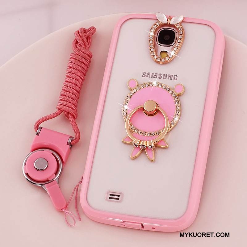 Kuori Samsung Galaxy S4 Silikoni Jauhe Läpinäkyvä, Kotelo Samsung Galaxy S4 Suojaus Puhelimen Kuoret Ripustettavat Koristeet