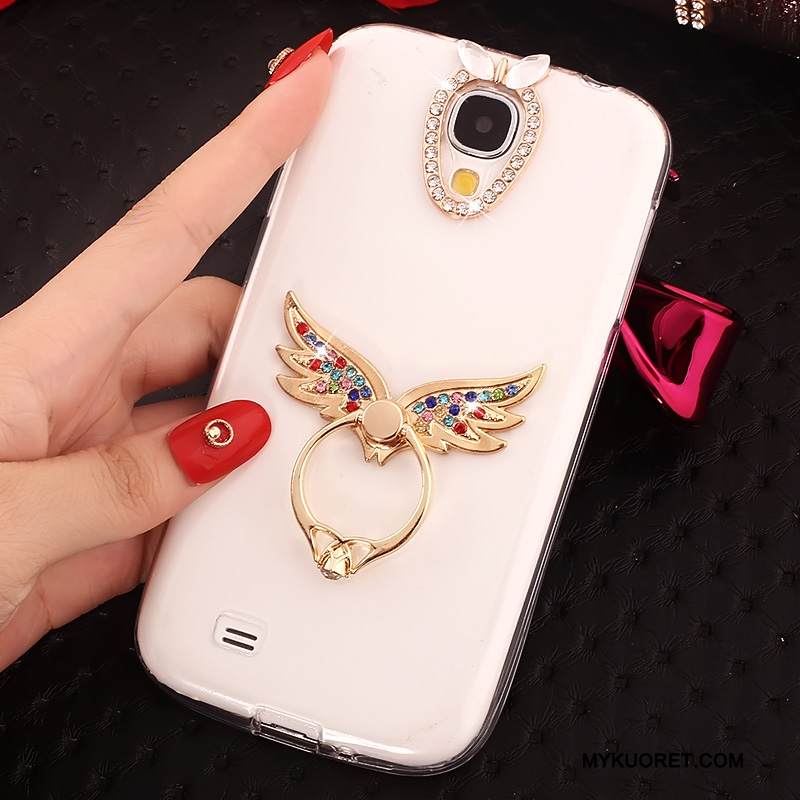 Kuori Samsung Galaxy S4 Silikoni Läpinäkyvä Puhelimen Kuoret, Kotelo Samsung Galaxy S4 Suojaus Ultra Rengas