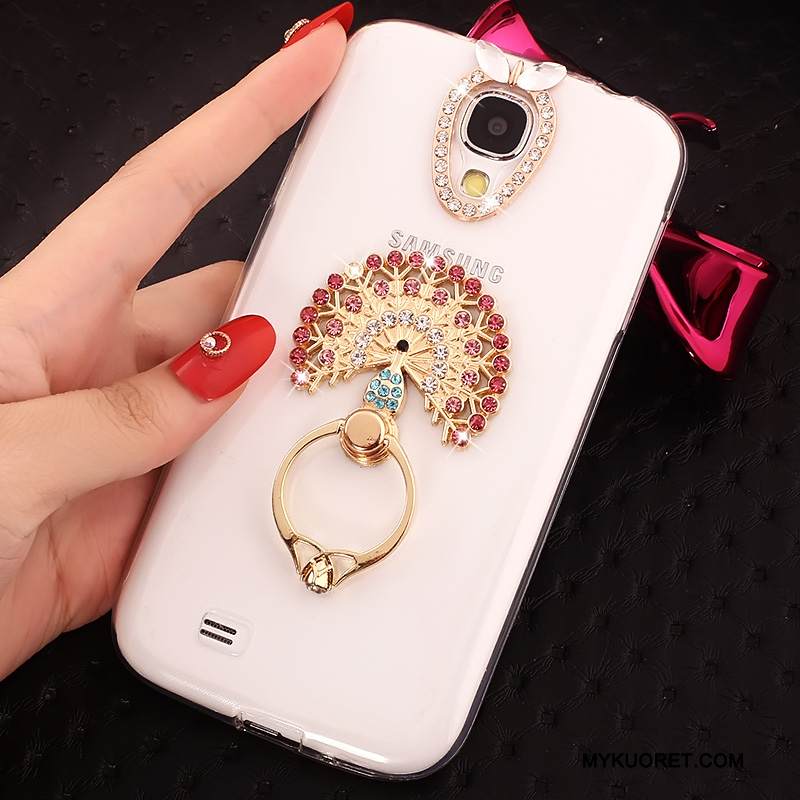 Kuori Samsung Galaxy S4 Silikoni Puhelimen Kuoret Rengas, Kotelo Samsung Galaxy S4 Pehmeä Neste Sininen