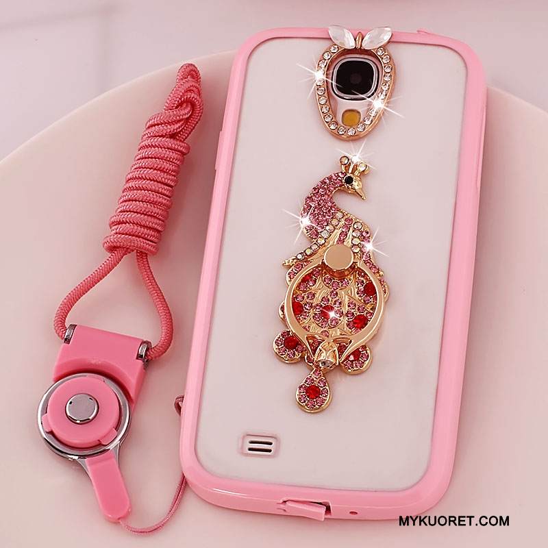 Kuori Samsung Galaxy S4 Silikoni Rengas Puhelimen Kuoret, Kotelo Samsung Galaxy S4 Suojaus Ripustettavat Koristeet Jauhe